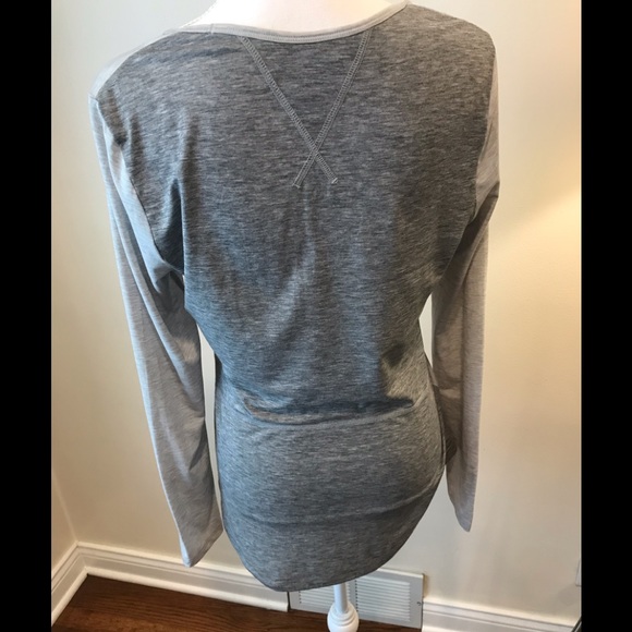 Lucy Lucytech long sleeve crew neck top cool gray - Picture 2 of 7